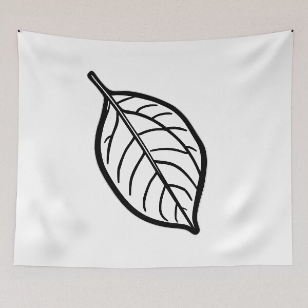 Item preview, Minimalist Black Line Leaf Art designed and sold by sharon1210.
