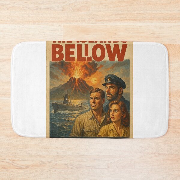Item preview, The Islands Below – Retro Submarine Adventure Poster designed and sold by NeonVaultStudio.