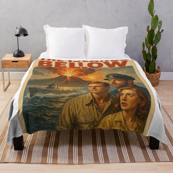 Item preview, The Islands Below – Retro Submarine Adventure Poster designed and sold by NeonVaultStudio.