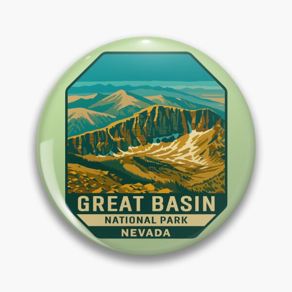 Item preview, Great Basin National Park Retro Desert Mountain Sticker designed and sold by Ismeal Von.