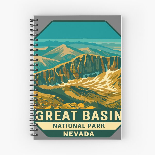 Item preview, Great Basin National Park Retro Desert Mountain Sticker designed and sold by Ismeal Von.