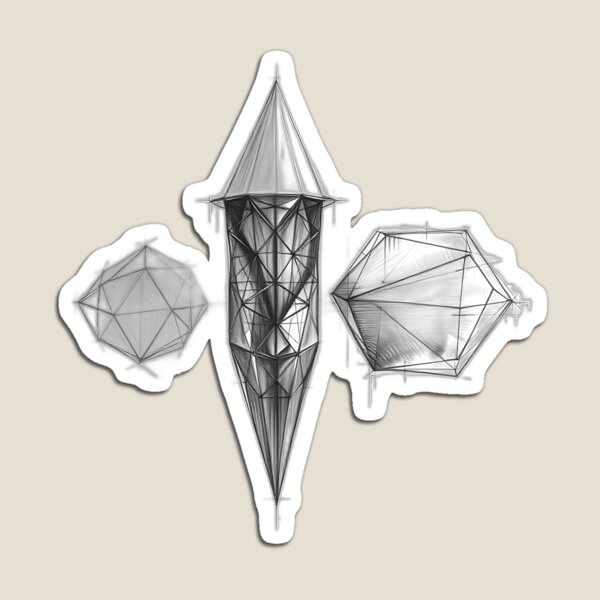 Item preview, Geometric Charcoal Sketch designed and sold by sharon1210.