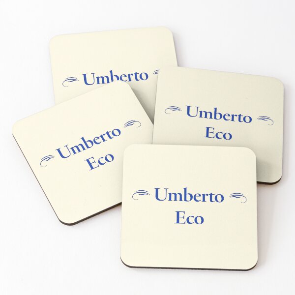 Item preview, Umberto Eco,  Italian Medievalist, Classic Literature designed and sold by CharlottePlaceArt.