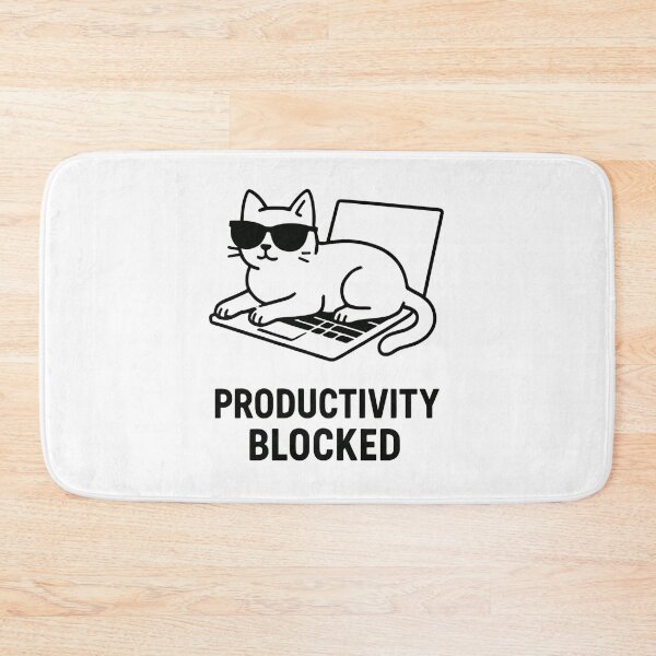 Item preview, Laptop Cat Blocking Productivity Lazy Cat Blocking Laptop Work designed and sold by Taans-Creation.