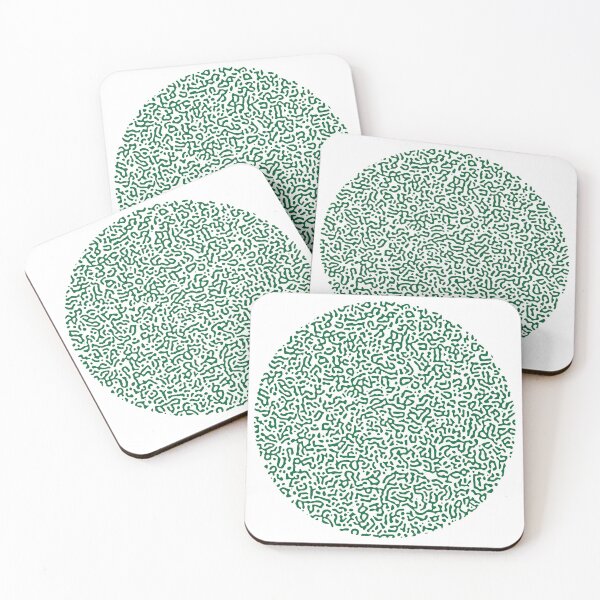 Item preview, Abstract Turing Pattern Puffer Fish Dark Green designed and sold by FunnyFeelingStudio.