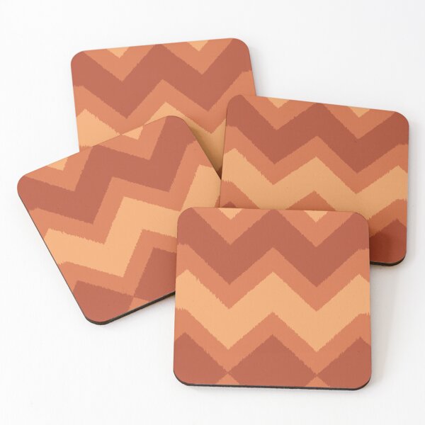 Item preview, Ikat woven spirit terracotta clay orange dusty rose apricot sienna designed and sold by zephstudoartist.