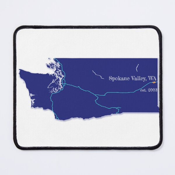 Item preview, Spokane Valley, WA [Blue] designed and sold by PhilbonianDezin.