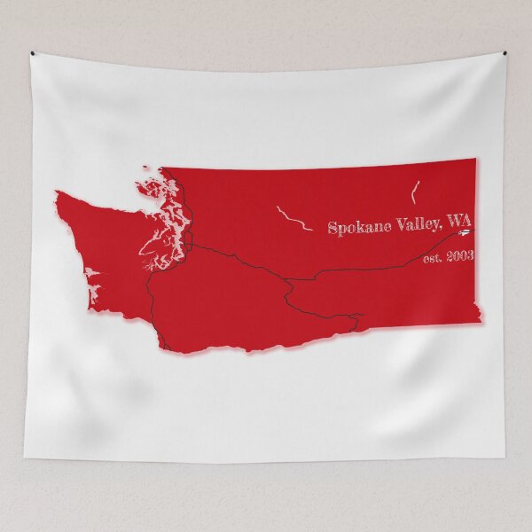 Item preview, Spokane Valley, WA [Red] designed and sold by PhilbonianDezin.