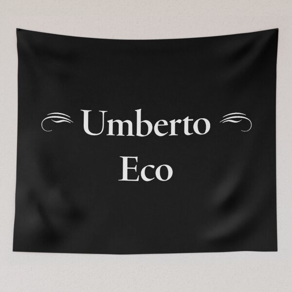 Item preview, Umberto Eco,  Italian Medievalist, Classic Literature designed and sold by CharlottePlaceArt.