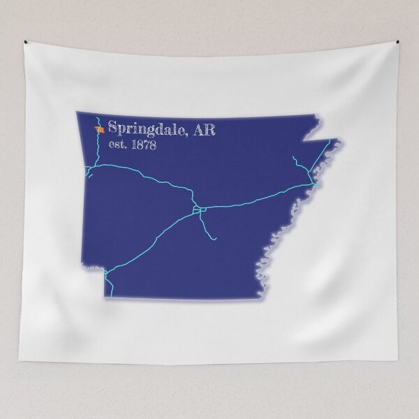 Item preview, Springdale, AR [Blue] designed and sold by PhilbonianDezin.