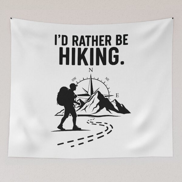 Item preview, I'd Rather Be Hiking designed and sold by Amir Faysal.