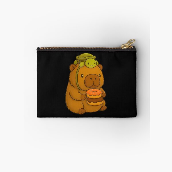 Item preview, Cute Capybara and Turtle Backpack Donuts Kawaii Capibara designed and sold by ivotee.