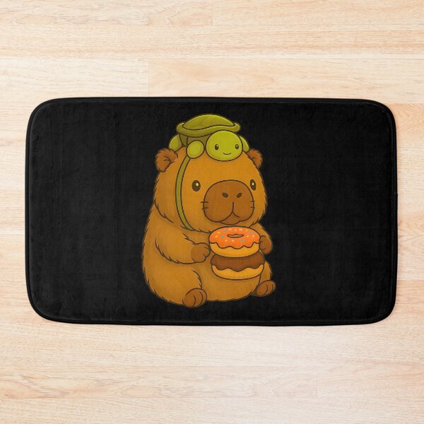 Item preview, Cute Capybara and Turtle Backpack Donuts Kawaii Capibara designed and sold by ivotee.