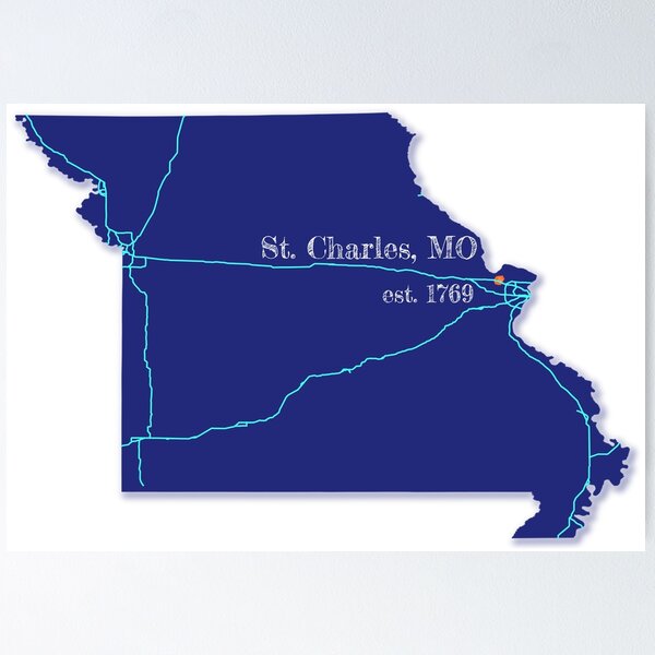 Item preview, St. Charles, MO [Blue] designed and sold by PhilbonianDezin.
