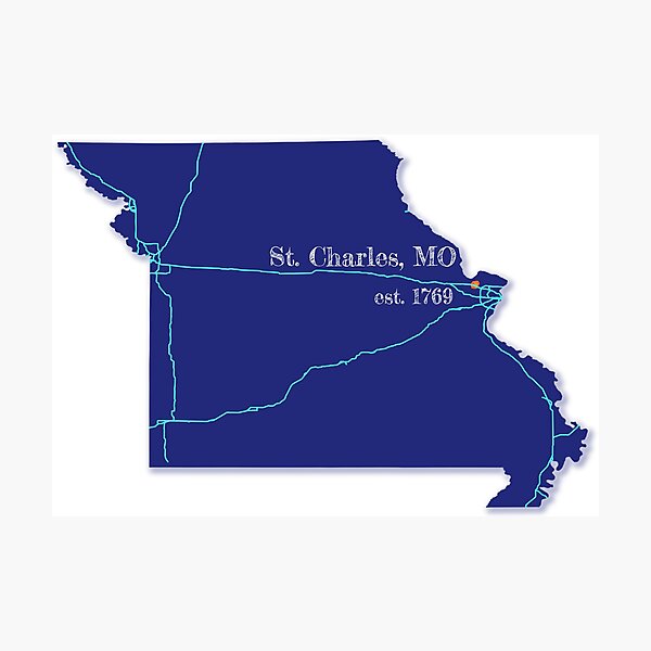 Item preview, St. Charles, MO [Blue] designed and sold by PhilbonianDezin.