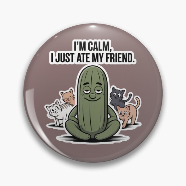 Item preview, Pickles and Panic Attacks  / Pickles and Panic Attacks – Quirky Mental Health Humor Artwork  designed and sold by FeelCreations.