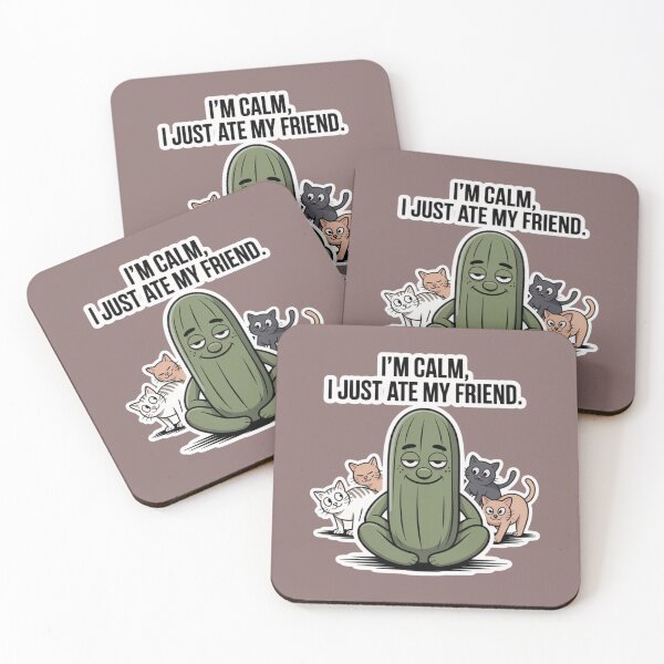 Item preview, Pickles and Panic Attacks  / Pickles and Panic Attacks – Quirky Mental Health Humor Artwork  designed and sold by FeelCreations.