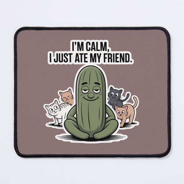 Item preview, Pickles and Panic Attacks  / Pickles and Panic Attacks – Quirky Mental Health Humor Artwork  designed and sold by FeelCreations.