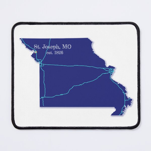 Item preview, St. Joseph, MO [Blue] designed and sold by PhilbonianDezin.