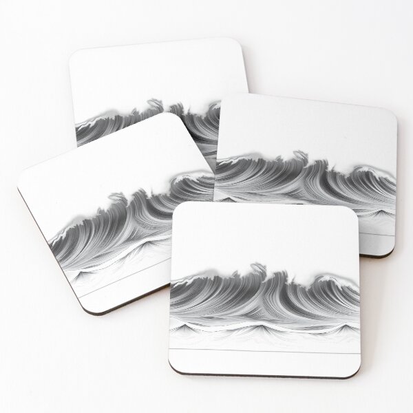 Item preview, Detailed Charcoal Ocean Waves Sketch designed and sold by sharon1210.