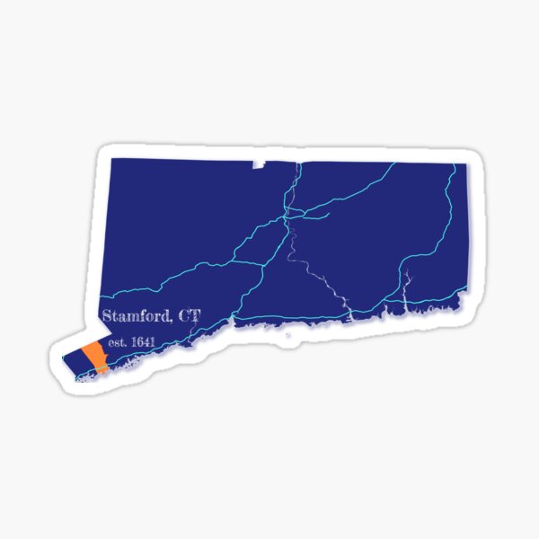 Item preview, Stamford, CT [Blue] designed and sold by PhilbonianDezin.