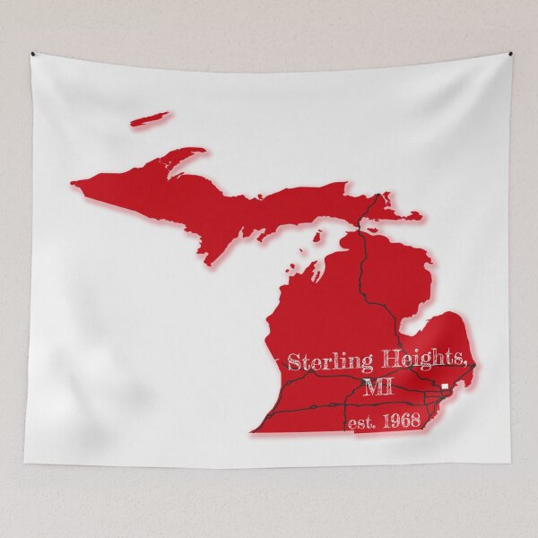 Item preview, Sterling Heights, MI [Red] designed and sold by PhilbonianDezin.