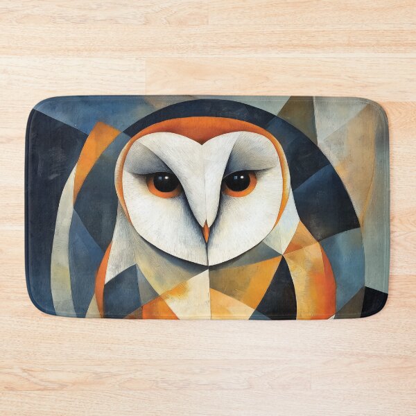 Item preview, Abstract Barn Owl Portrait with a Geometric and Radial Composition. designed and sold by HEMRO.
