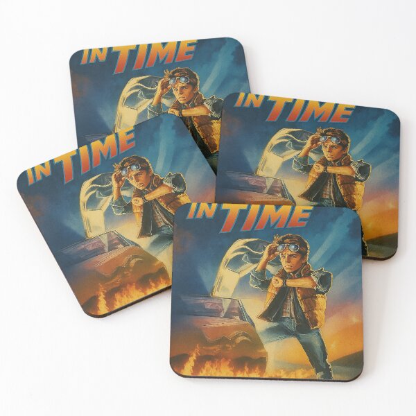 Item preview, Back in Time – Retro Time Travel Poster designed and sold by NeonVaultStudio.