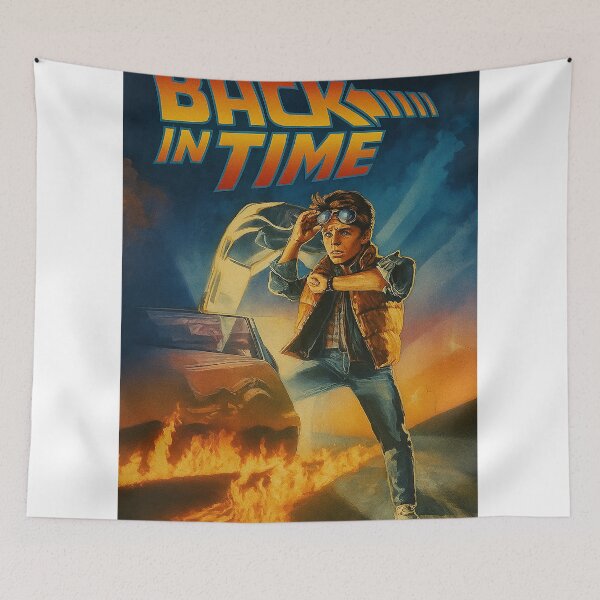 Item preview, Back in Time – Retro Time Travel Poster designed and sold by NeonVaultStudio.