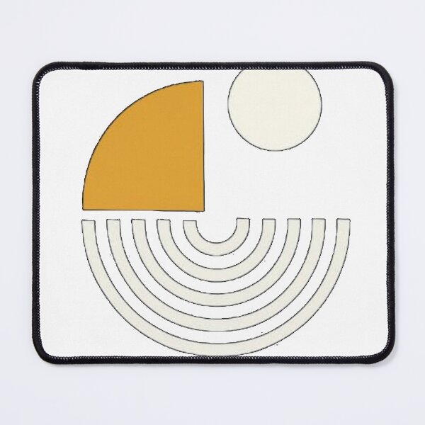 Item preview, Modern Abstract Circle Art Minimalist Geometric Design Sticker designed and sold by KDesignCrafts.