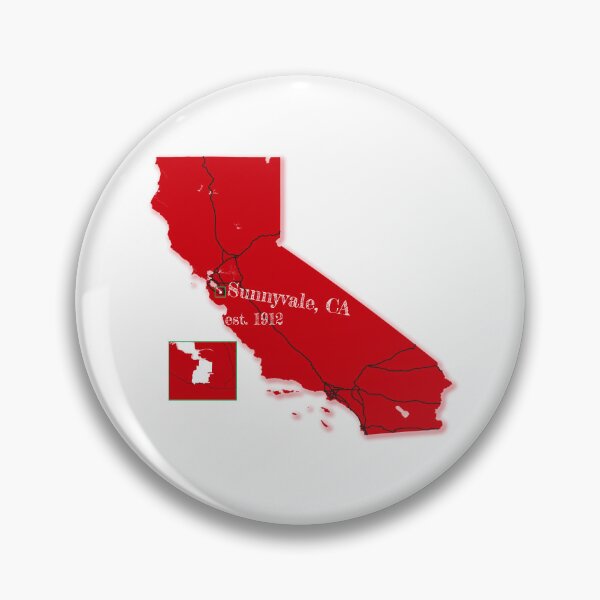 Item preview, Sunnyvale, CA [Red] designed and sold by PhilbonianDezin.