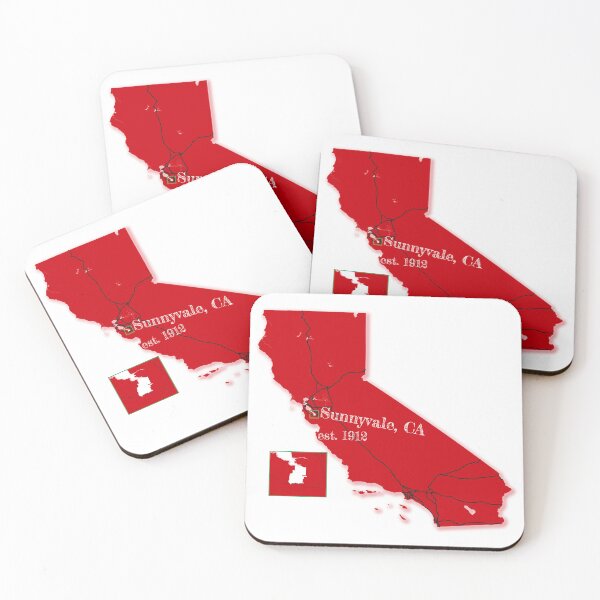 Item preview, Sunnyvale, CA [Red] designed and sold by PhilbonianDezin.