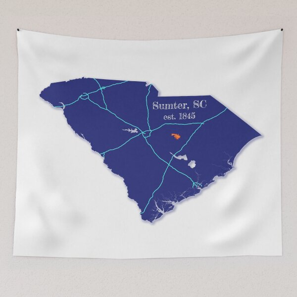 Item preview, Sumter, SC [Blue] designed and sold by PhilbonianDezin.