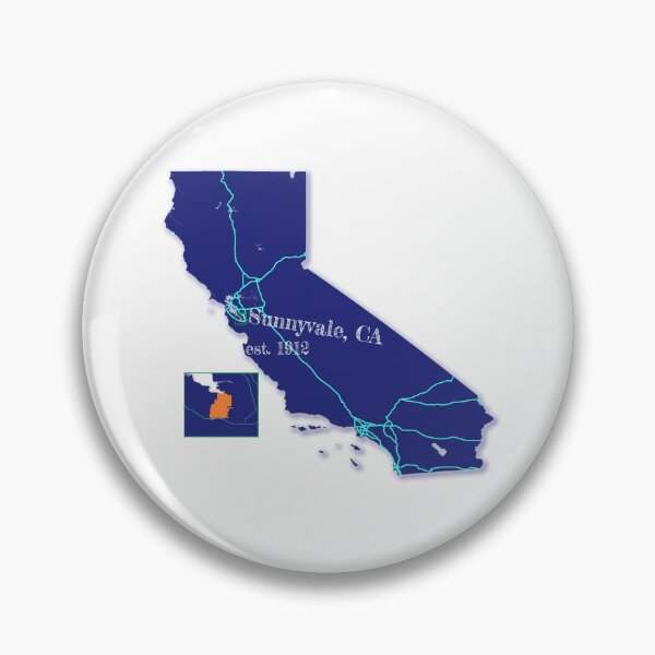Artikelvorschau, Sunnyvale, CA [Blau] entworfen und verkauft von PhilbonianDezin.