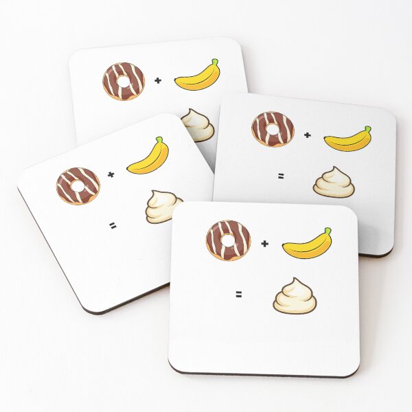 Item preview, Food Equation – Donut and Banana Equals Cream designed and sold by Donataris-Place.