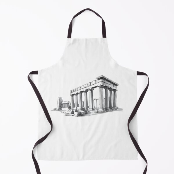 Item preview, Detailed Ancient Ruins Charcoal Sketch designed and sold by sharon1210.