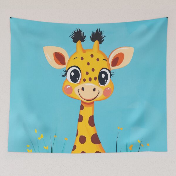 Item preview, Cute Cartoon design of a Happy Baby Giraffe with a Smiling Face. designed and sold by HEMRO.