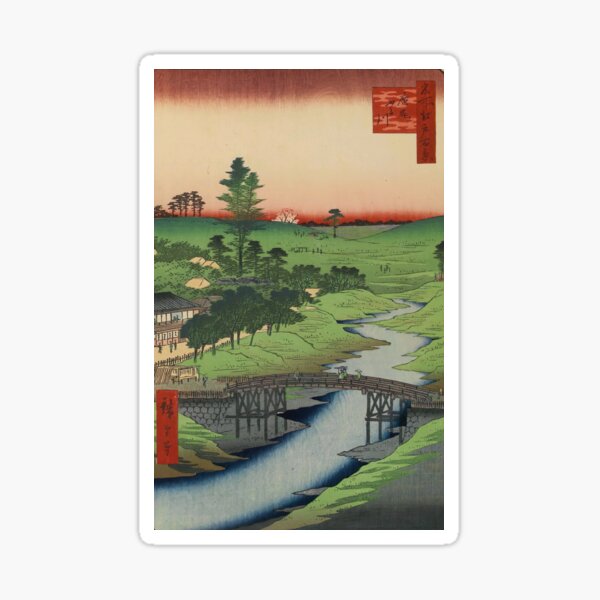Item preview, Ukiyo-e art Furukawa River, Hiroo by Utagawa Hiroshige.  designed and sold by tarotstarostina.