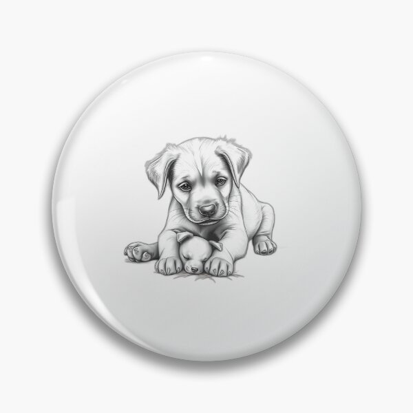 Item preview, Charcoal Sketch of Playful Puppy designed and sold by sharon1210.