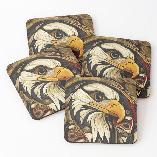 Item preview, Creative Modern design Depicting a Bald Eagle in a Tribal Style. designed and sold by HEMRO.