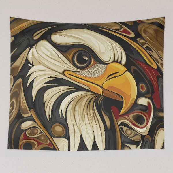 Item preview, Creative Modern design Depicting a Bald Eagle in a Tribal Style. designed and sold by HEMRO.