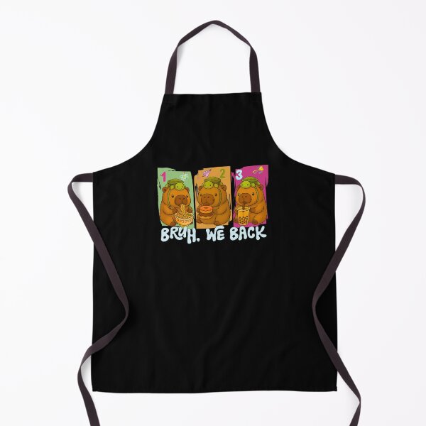 Item preview, Bruh We Back Cute Capybara and Turtle Backpack Back to School Kawaii Capibara designed and sold by ivotee.