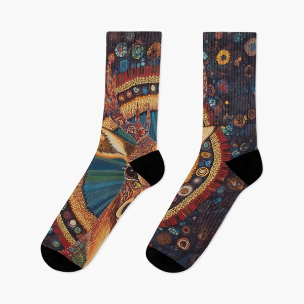 Item preview, Colorful Abstract design of an Antelope with Intricate Patterns. designed and sold by HEMRO.
