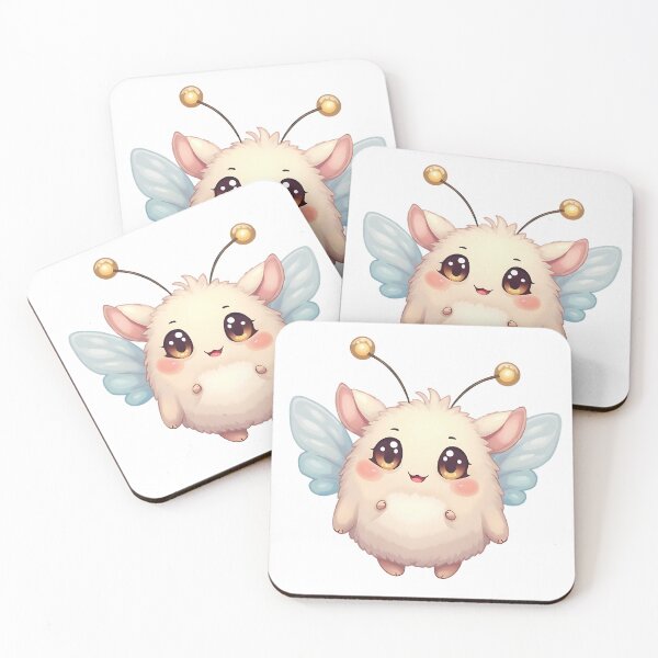 Item preview, Fluffy Fantasy Creature with Wings and Antennae designed and sold by ChicChikCraze.