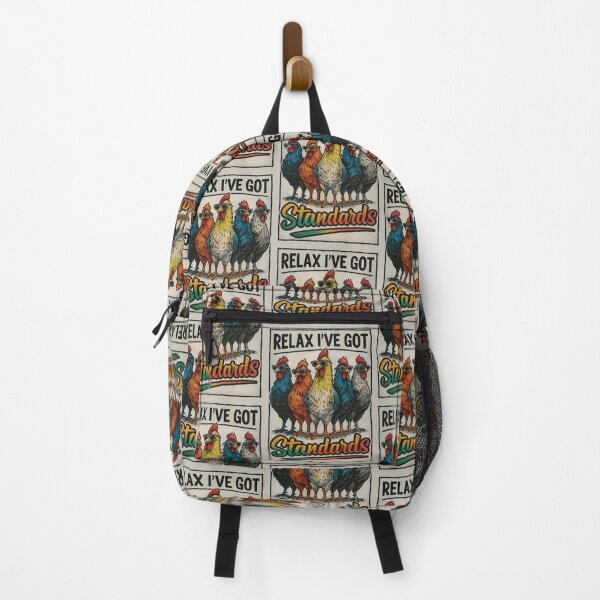 Item preview, Colorful Chicken Squad – Funny Farm Animal Art Print designed and sold by My-Hoodies.