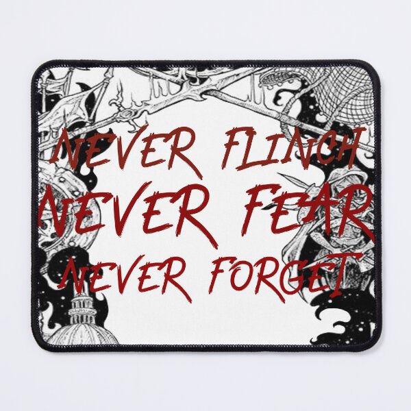 Item preview, Nevernight Quote | Never Flinch Never Fear Never Forget designed and sold by AvviareArt.