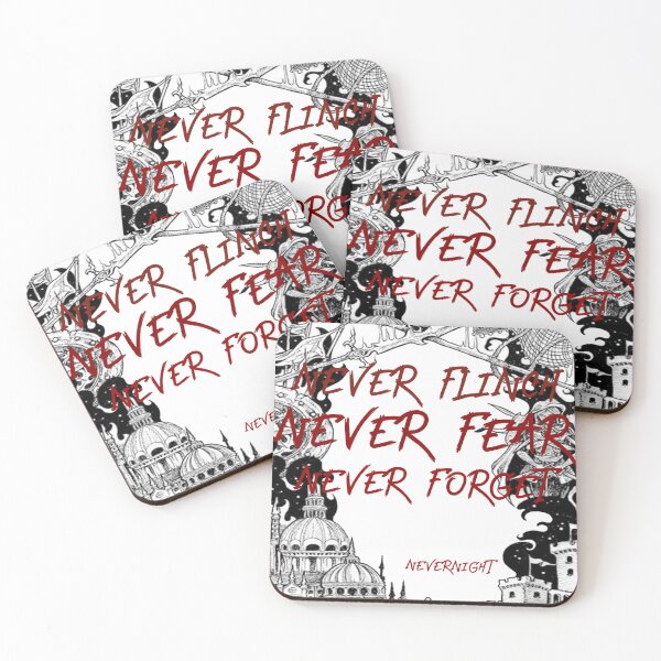 Item preview, Nevernight Quote | Never Flinch Never Fear Never Forget designed and sold by AvviareArt.