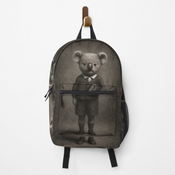 Item preview, Koala child, black and white image. Anthropomorphic designed and sold by tarotstarostina.