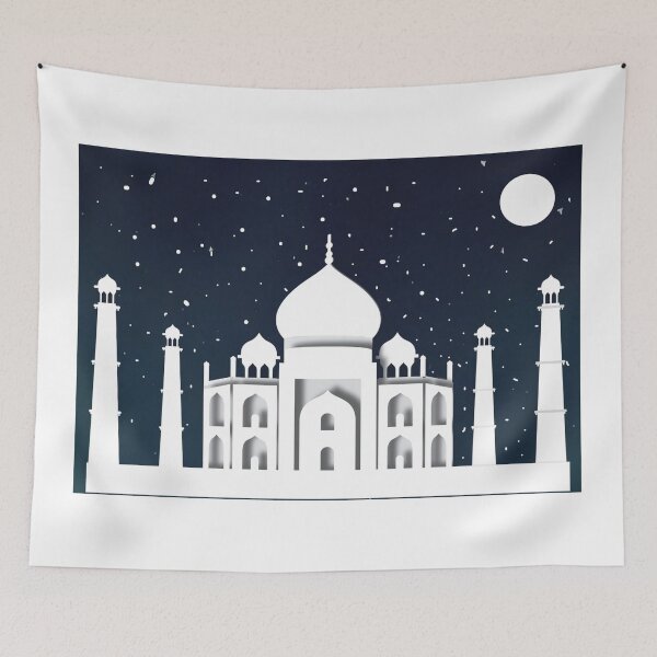 Item preview, Taj Mahal Agra Iconic Monument Design | Symbol of Love and Heritage Art designed and sold by ArtsyExplorer.
