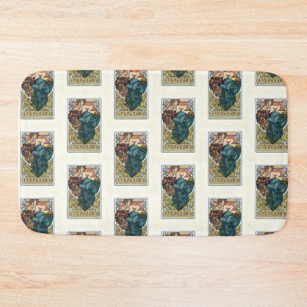 Item preview, Woman and Bear by Alphonse Mucha  Art Nouveau  designed and sold by TeeARTHY.